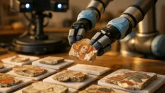 Umelá inteligencia a robotické ruky skladajú fresky v Pompejach rýchlejšie než človek